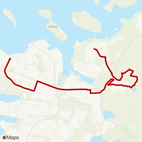 Höfuðborgarsvæðið Spöngin - Grafarholt - Ártún - Bústaðav. - Hlemmur map