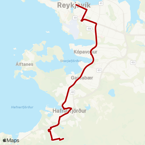 Höfuðborgarsvæðið Hafnarfjörður / Vellir map