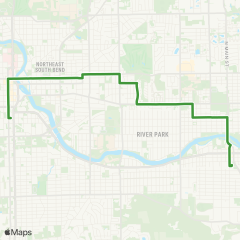 Transpo Madison / Mishawaka map