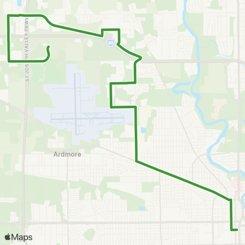 Transpo Blackthorn Express map