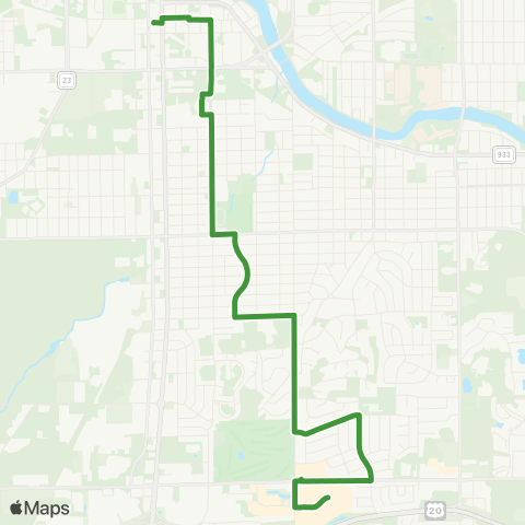 Transpo Maimi / Scottsdale / S Michigan / Erskine Village map