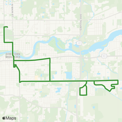 Transpo Reverewood School Tripper map