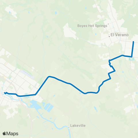 Sonoma County Transit Sonoma, Petaluma map