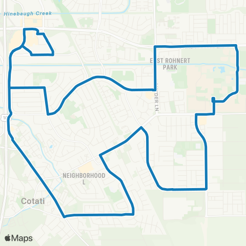 Sonoma County Transit Cotati, Rohnert Pk, Sonoma State Univ map