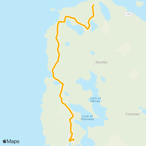 Stagecoach Highlands Academy - Swannay Farm map