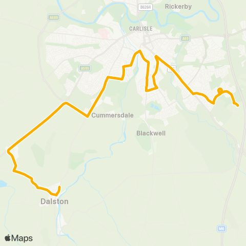 Stagecoach Cumbria and North Lancashire  map