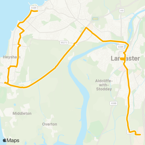 Stagecoach Cumbria and North Lancashire  map