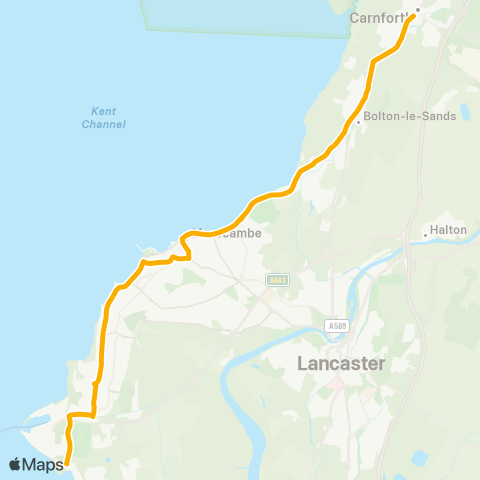 Stagecoach Cumbria and North Lancashire  map