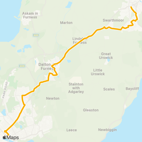 Stagecoach Cumbria and North Lancashire  map