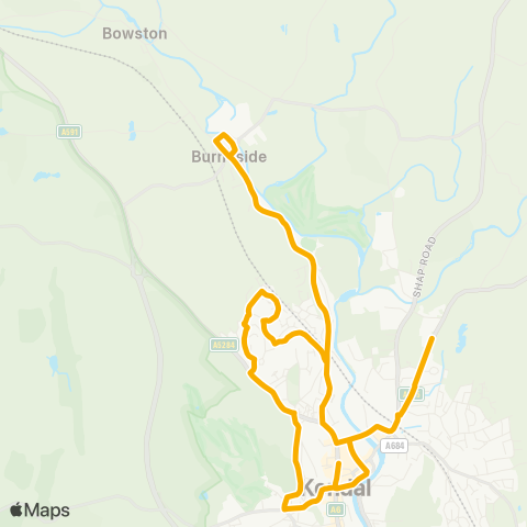 Stagecoach Cumbria and North Lancashire  map