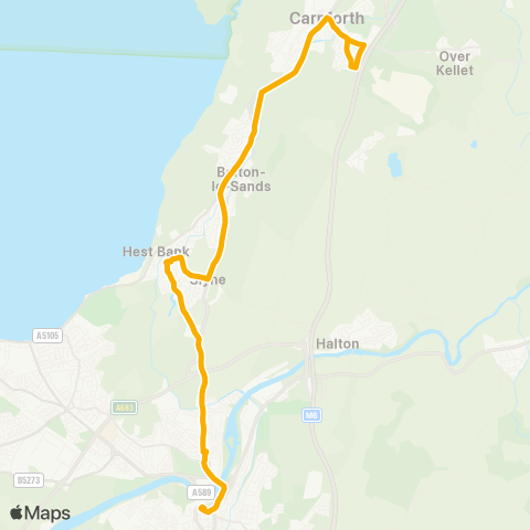 Stagecoach Cumbria and North Lancashire  map