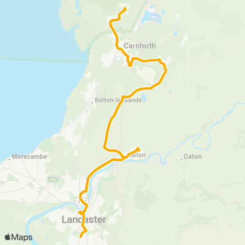 Stagecoach Cumbria and North Lancashire  map