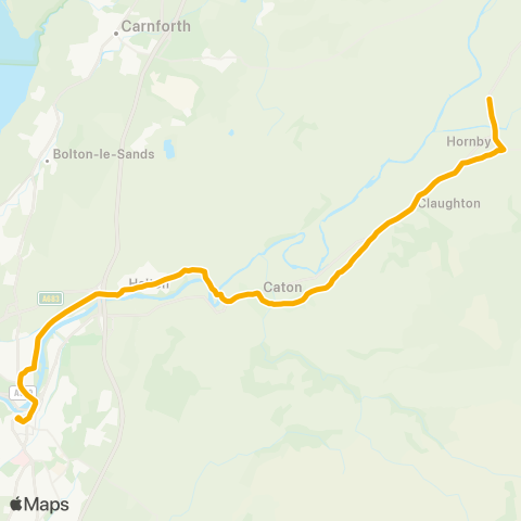 Stagecoach Cumbria and North Lancashire  map