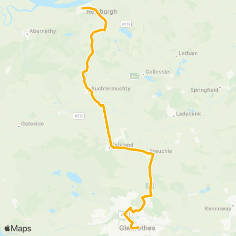 Stagecoach East Scotland Bus Sta (Stance 15) - Glenrothes Hosp map