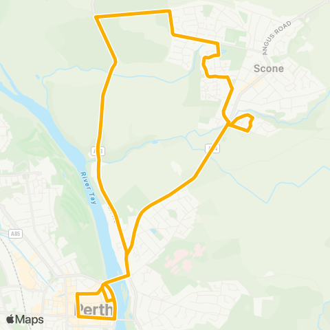 Stagecoach East Scotland Bus Sta (Stance 13) - Main St Turning Circle map