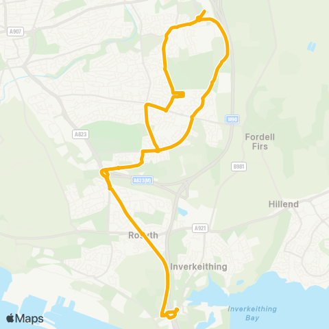 Stagecoach East Scotland P&R (Stance 1) - P&R (Stance 1) map