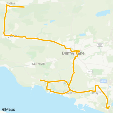 Stagecoach East Scotland Queensferry Road - Turning Circle map