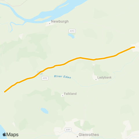 Stagecoach East Scotland Bell Baxter HS (Stance 1) - Shelter map