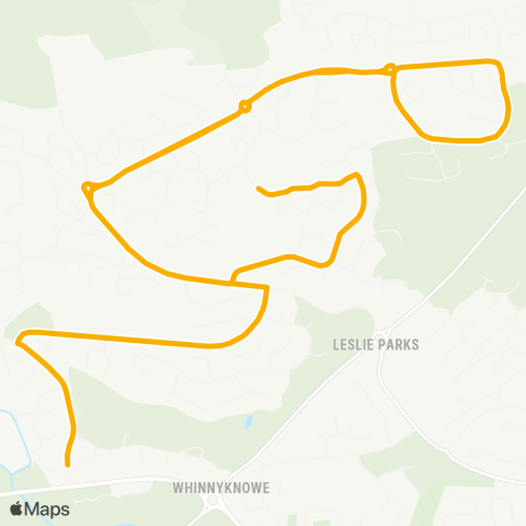 Stagecoach East Scotland Collydean Primary School - Liberton Dr map