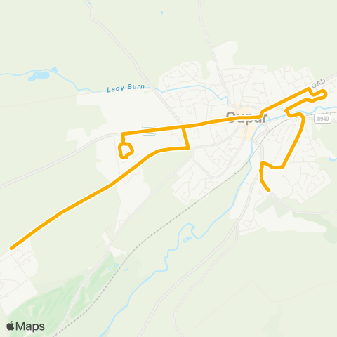 Stagecoach East Scotland Hosp / Main Gate - Castlehill PS map