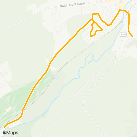 Stagecoach East Scotland Railway Sta - Castlehill Primary School map