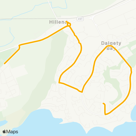 Stagecoach East Scotland High School - Donibristle Primary School map