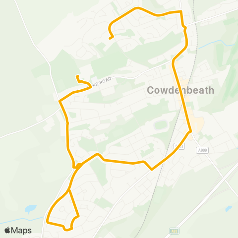 Stagecoach East Scotland Beath HS - Foulford Primary School map