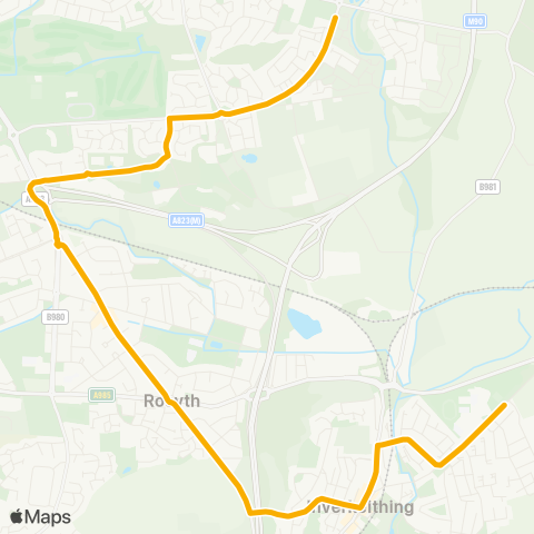 Stagecoach East Scotland High School - Annfield map