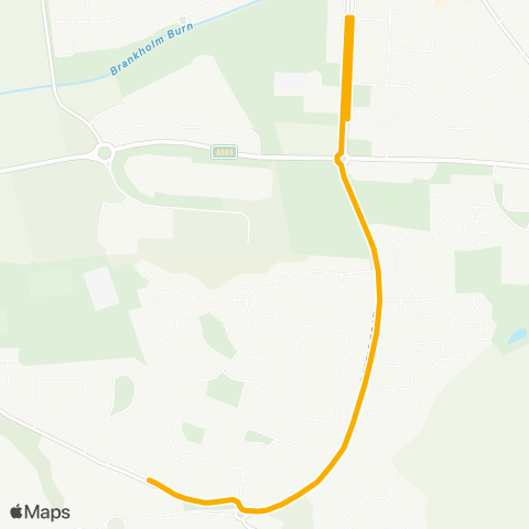 Stagecoach East Scotland Hilton Road - King's Road Primary School map