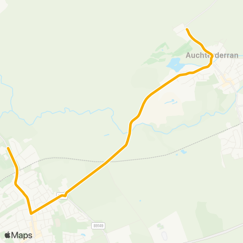 Stagecoach East Scotland High School - Muirtonhill Road map