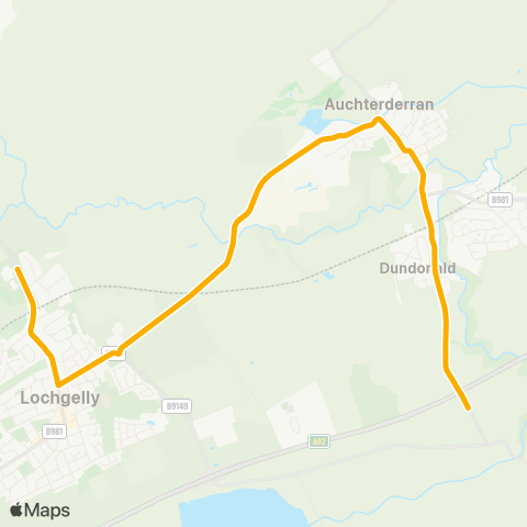 Stagecoach East Scotland High School - South Dundonald Farm map