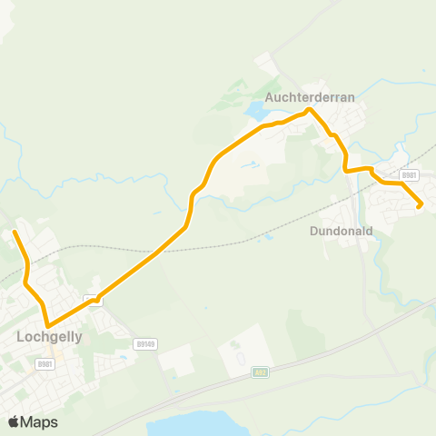 Stagecoach East Scotland High School - Corrie Centre map