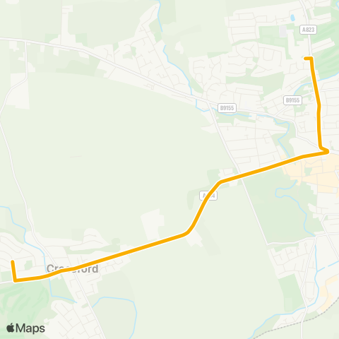 Stagecoach East Scotland Queen Anne High School - Links Drive map