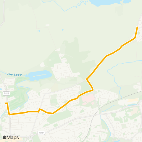 Stagecoach East Scotland Queen Anne High School - Henderson St map