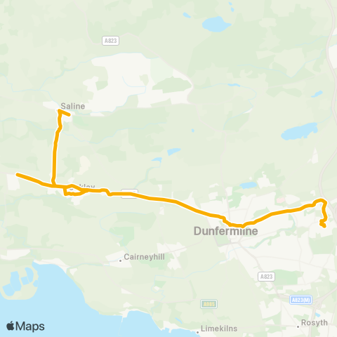 Stagecoach East Scotland Dunfermline Learning Campus - Oaklea map