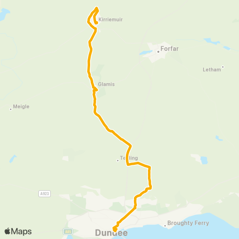 Stagecoach East Scotland High Street - Bus Station map