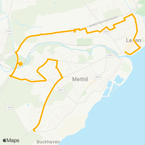 Stagecoach East Scotland Bus Sta (Stance 6) - Muiredge Roundabout map