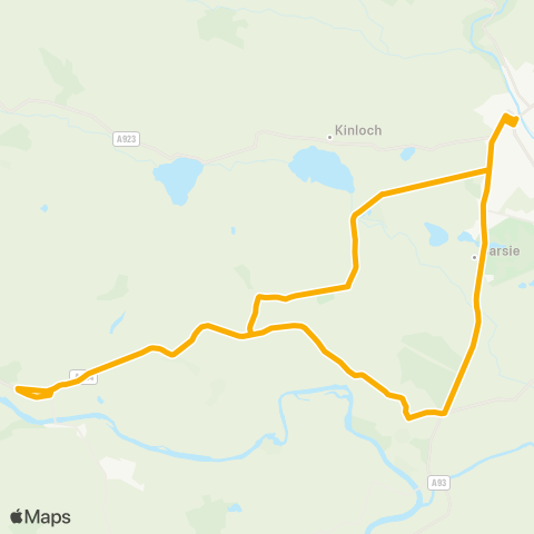 Stagecoach East Scotland Wellmeadow (Stance B) - Wellmeadow map