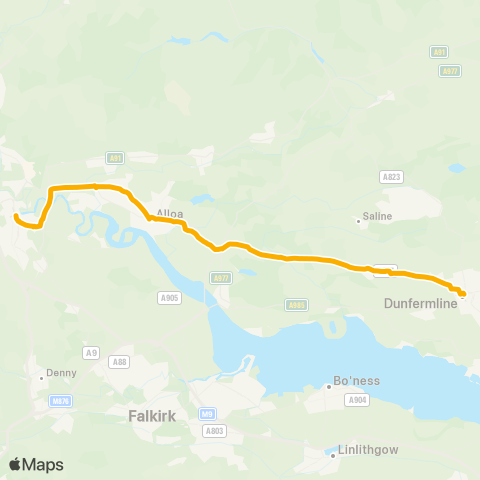 Stagecoach East Scotland Bus Sta (Stance 9) - Bus Sta (Stance 8) map