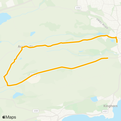 Stagecoach East Scotland Balwearie High School - Farm map