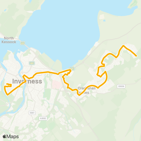 Stagecoach Bluebird Turning Circle - Academy Street map