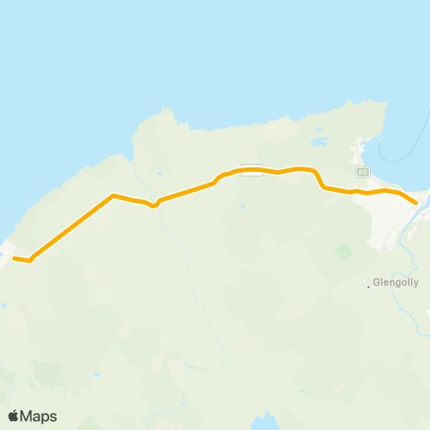 Stagecoach Bluebird Bus Stance - Invernaver Houses map