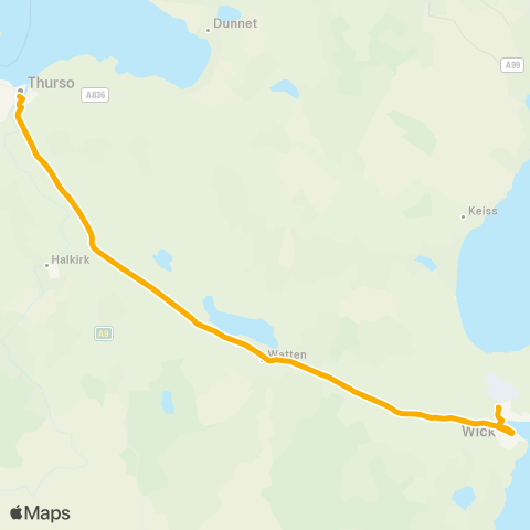 Stagecoach Bluebird Bus Stance - Bank of Scotland map