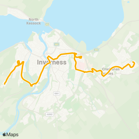 Stagecoach Bluebird Wester Craigs - Westfield Walk map