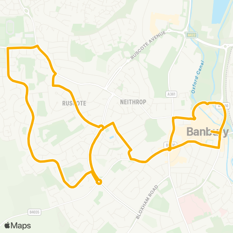 Stagecoach Oxfordshire  map