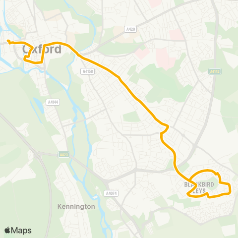 Stagecoach Oxfordshire  map