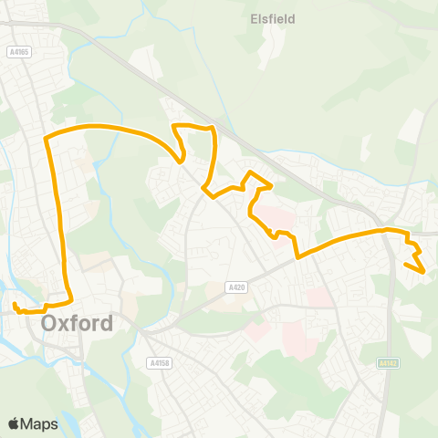 Stagecoach Oxfordshire  map