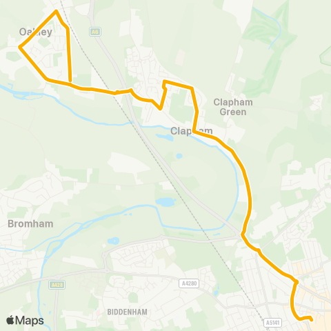 Stagecoach East  map