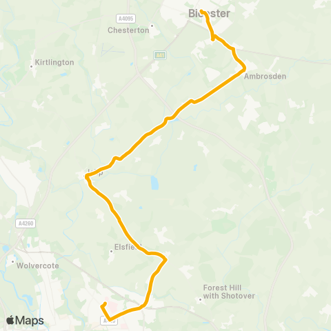 Stagecoach Oxfordshire  map