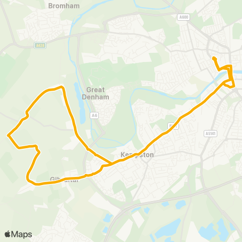 Stagecoach East  map